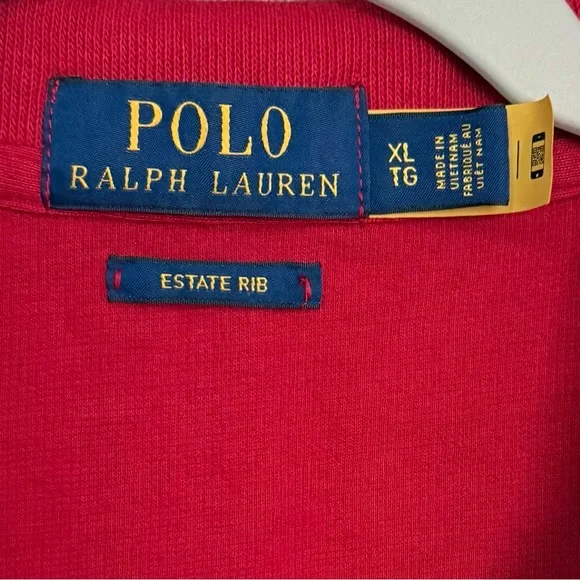 Polo Ralph Lauren Estate-Rib Quarter-Zip Pullover Size XL